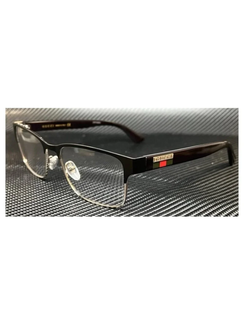New Gucci Men Black Eyeglasses 56- 18- 150
